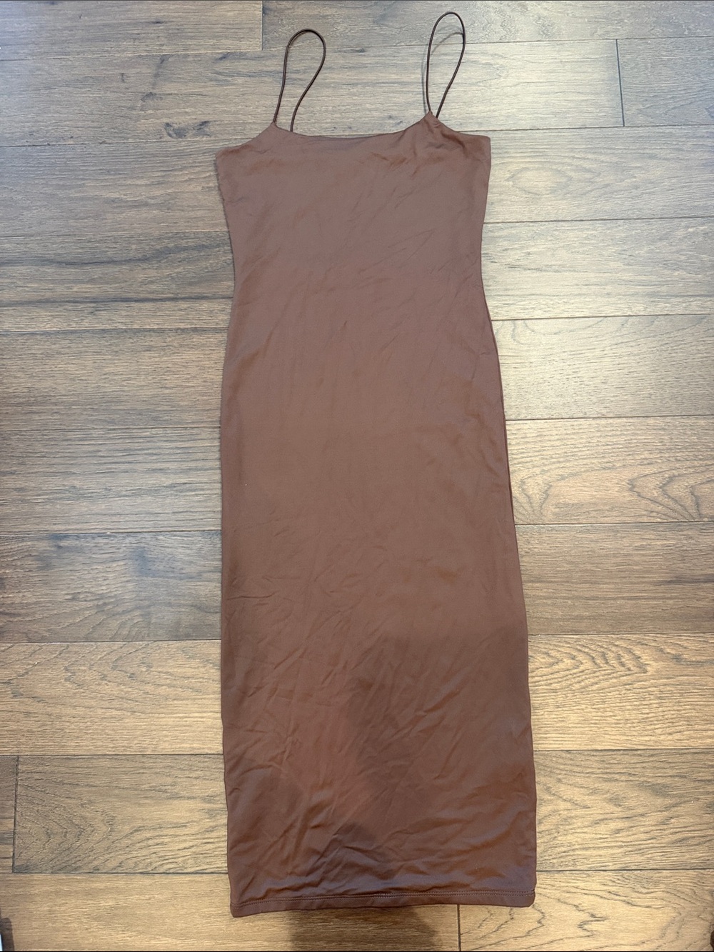 Forever 21 Brown Slip Dress with Spaghetti Straps Size Small - C27-130